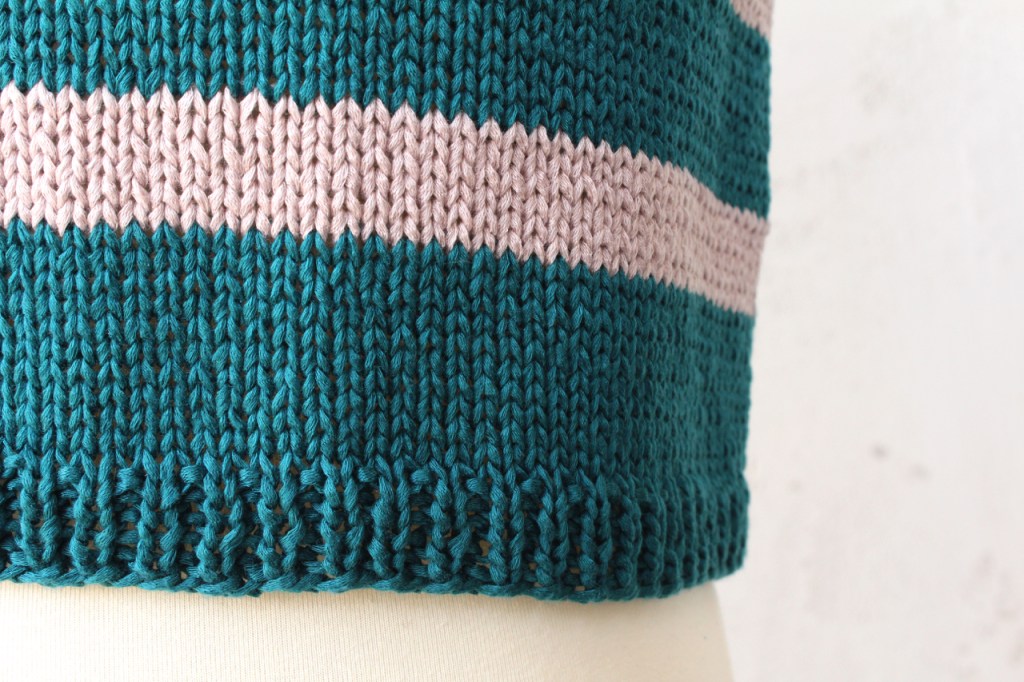 Just listed: Striped sleeveless hand-knit&nbsp;top