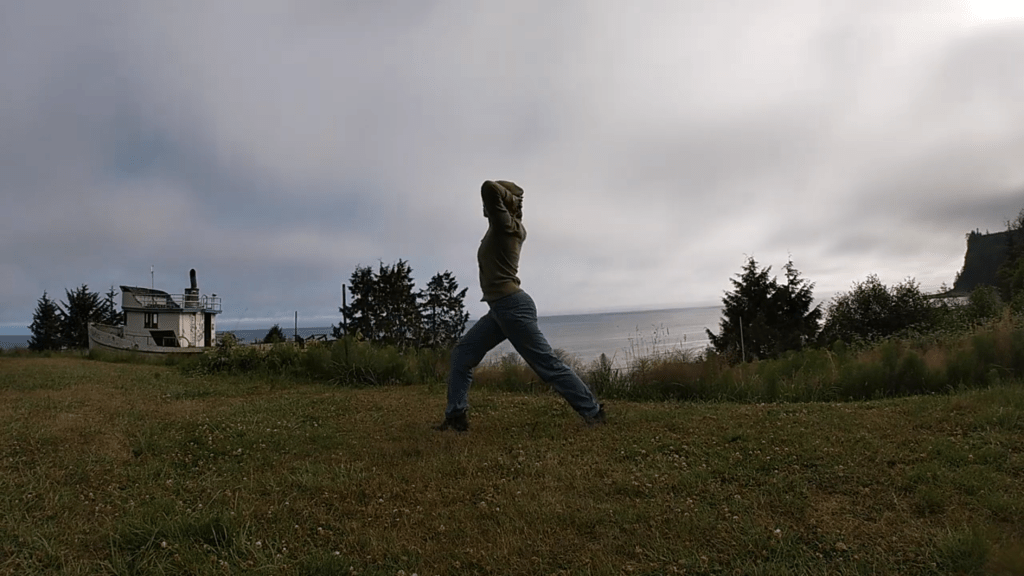 Sunrise yoga overlooking the Strait of Juan de&nbsp;Fuca